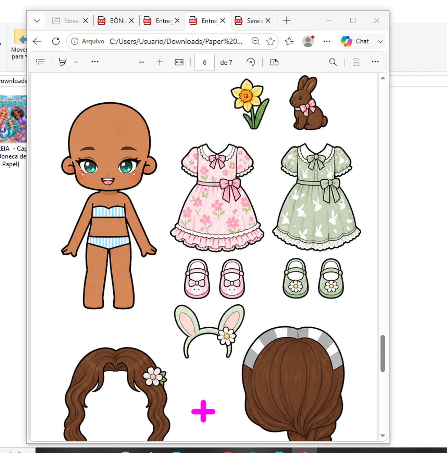 Arquivo Pack Bonecas De Papel - Pdf 8