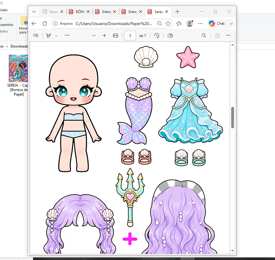 Arquivo Pack Bonecas De Papel - Pdf 9