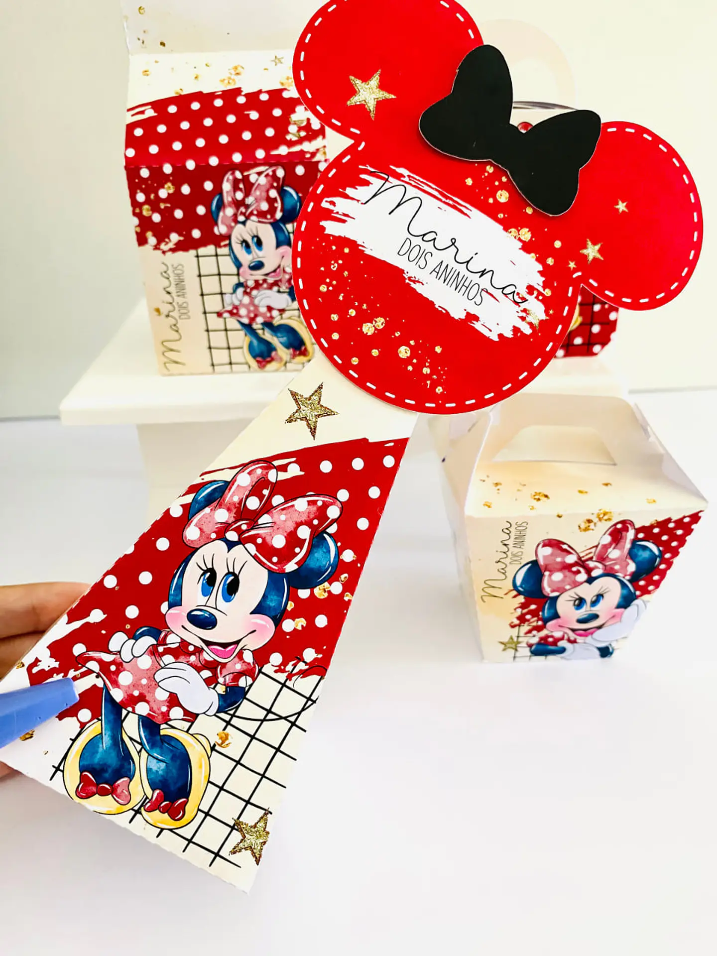 Arquivo Minnie Vermelha Aquarela - Pdf e Studio 4