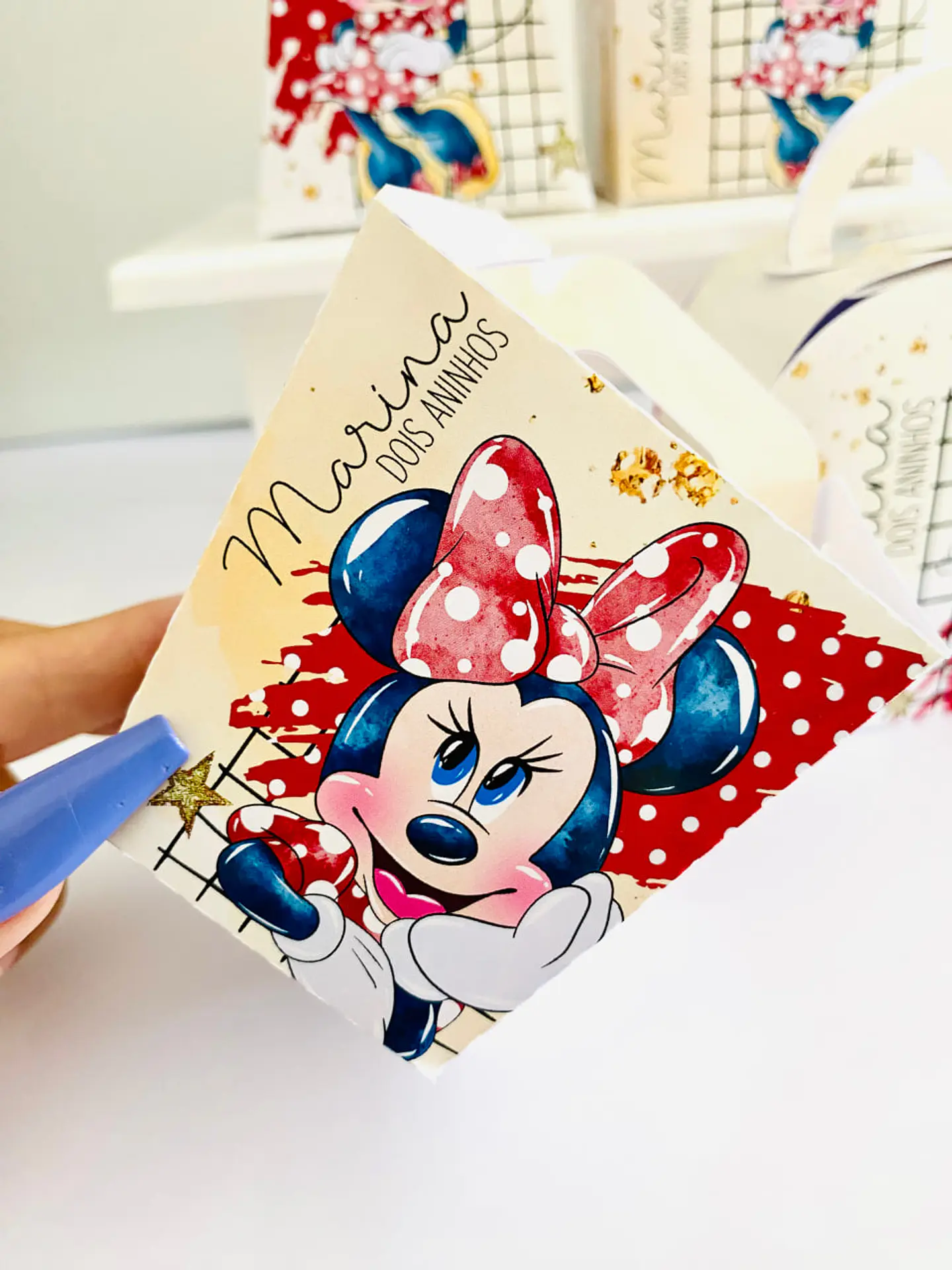 Arquivo Minnie Vermelha Aquarela - Pdf e Studio 3
