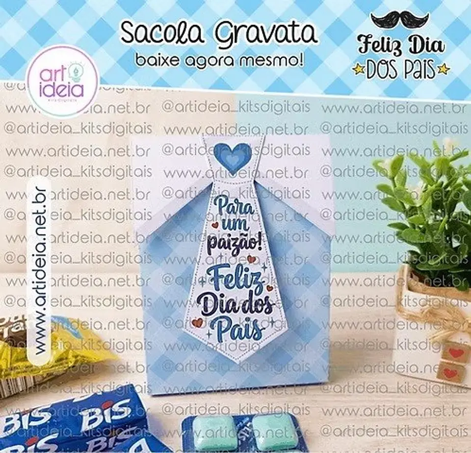 Arquivo Caixa Sacola Dia Dos Pais - Pdf e Studio 2