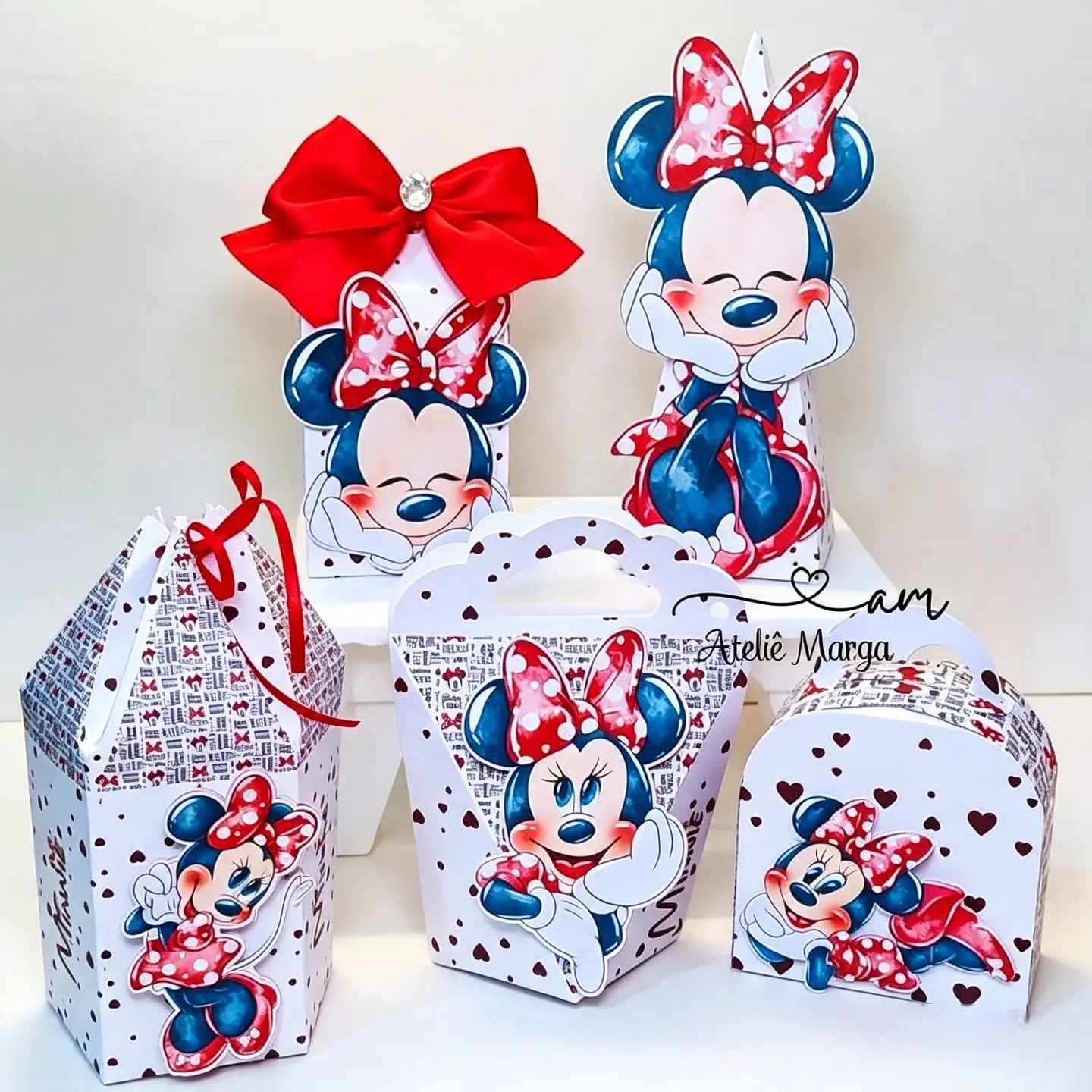 Arquivo Minnie Vermelha Aquarela - Pdf e Studio  1