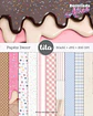 Kit Digital Doceria Da Alice Aquarela - Combo Ilustrações e Papéis - Tita - Thumbnail 4