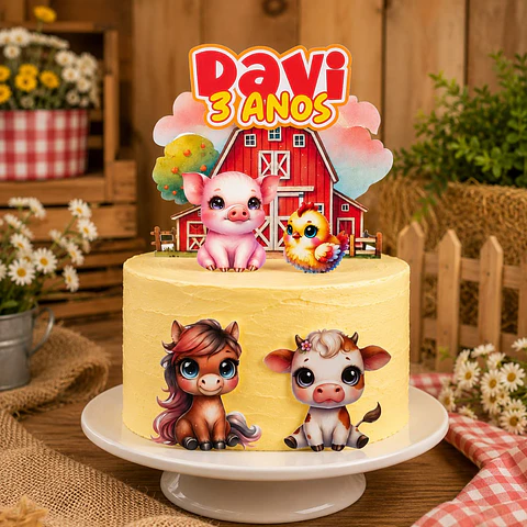 Arquivo Topo Fazendinha Criação Cute - Pdf e Studio
