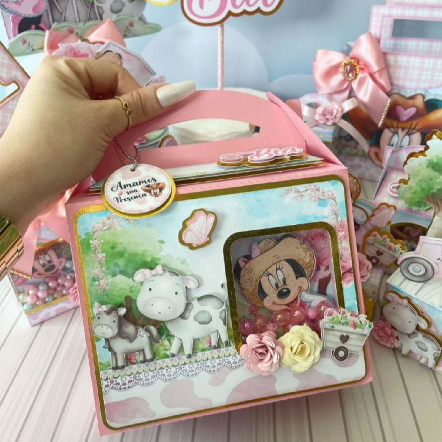 Arquivo Minnie Fazendeira Luxo Supremo - Pdf e Studio/+20kits Grátis  3