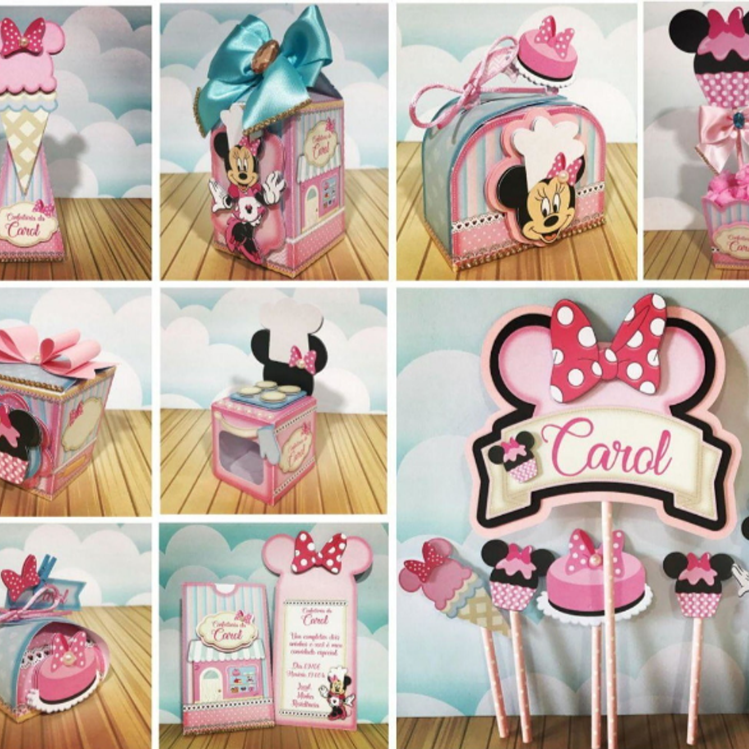 Arquivo Minnie Confeitaria- pdf e Studio/+20kits Grátis  1