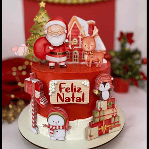 Topo Natal Aquarela- Studio/+20kits Grátis Cod: 01t