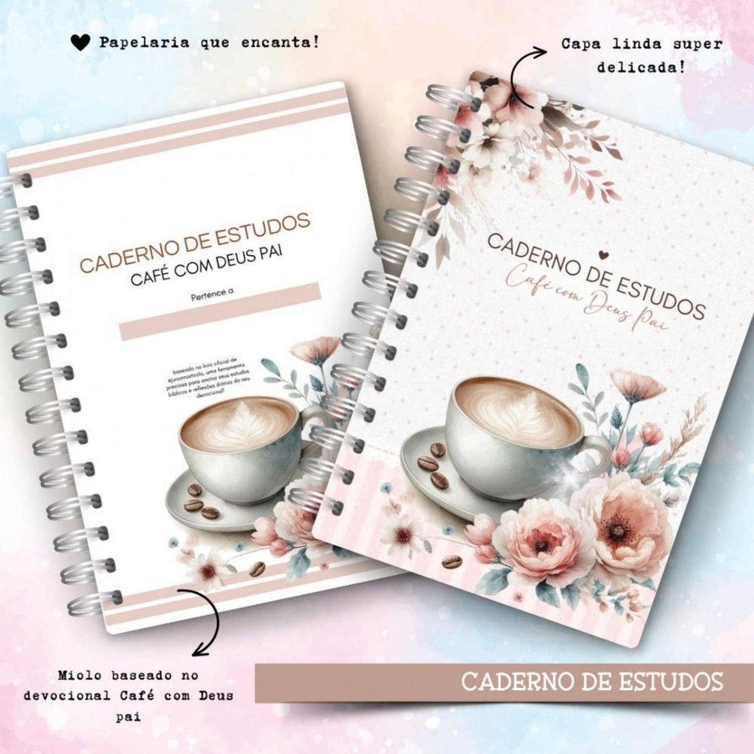 Arquivo Digital Caderno de Estudos Café com Deus Pai/+20kits Cód:0945 1