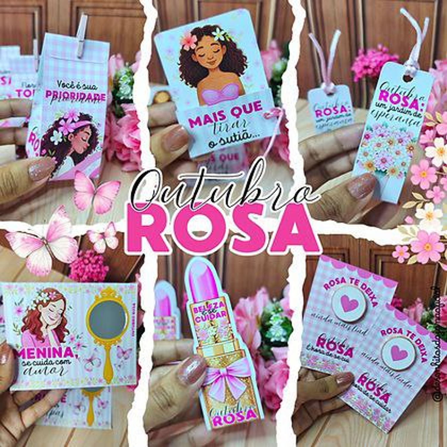 Kit Digital Outubro Rosa - Desenhitos da Jana  1