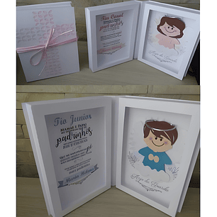 Arquivo Caixa Convite Batizado - Santa Ideia