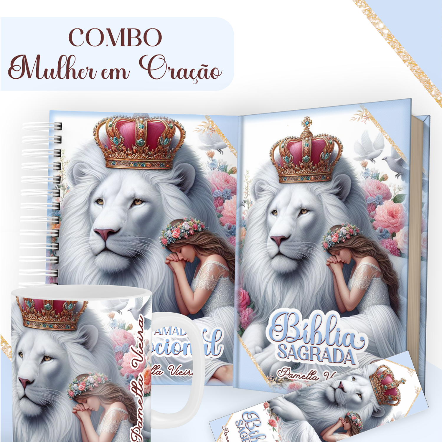 Encadernação Combo Mulher em Oração 1