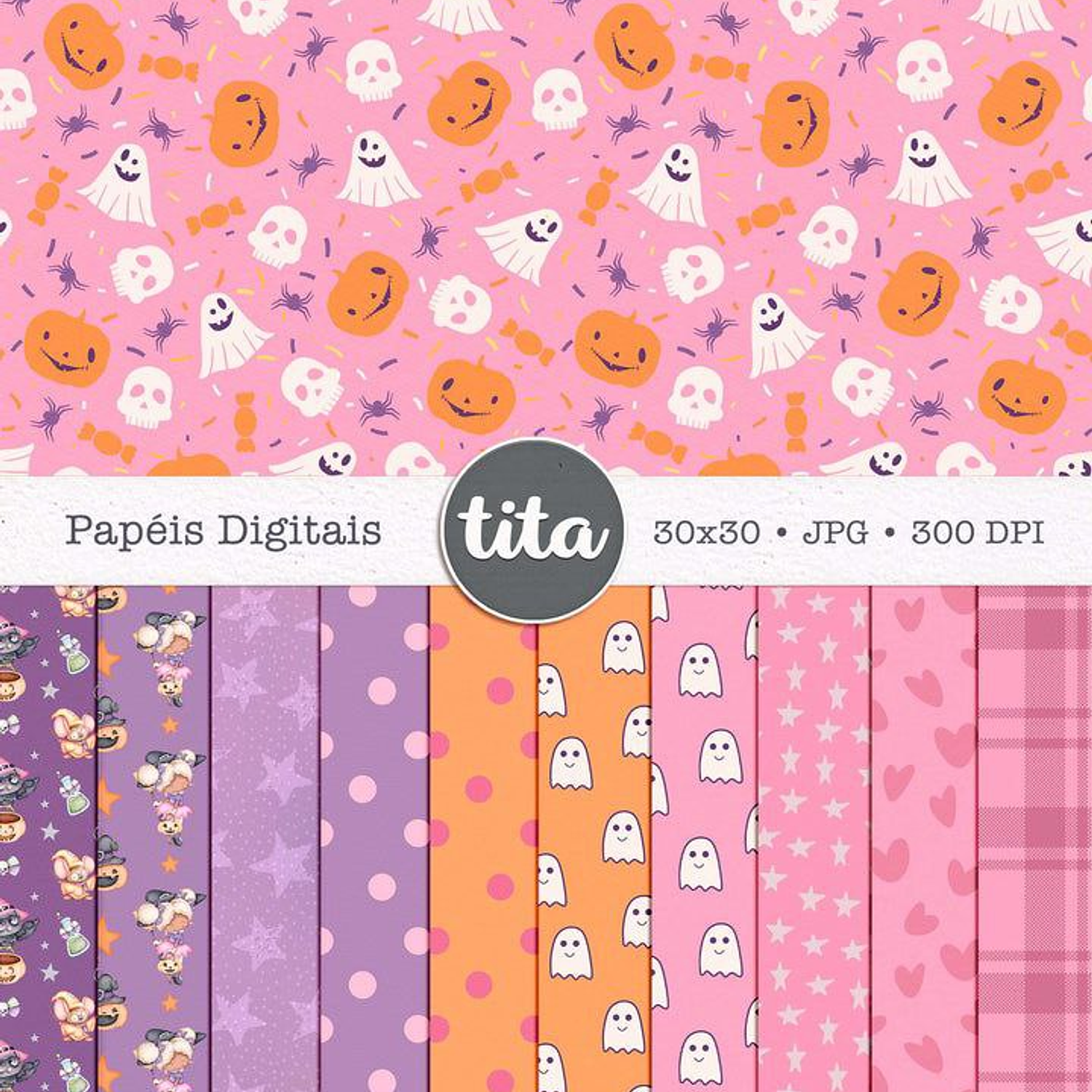 Kit Digital Halloween Escola De Bruxinhas - Tita  2