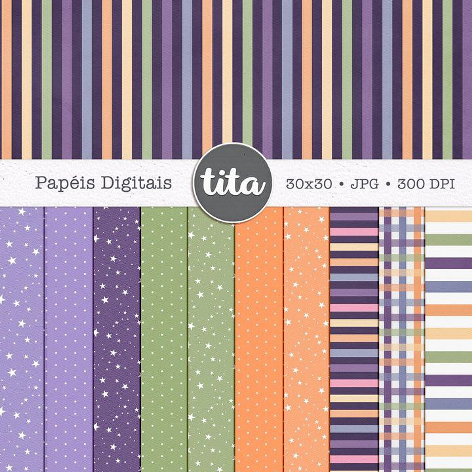 Kit Digital Halloween Fantasminhas - Tita   4