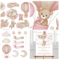 Clipart Kit Digital Chá de Bebê Ursinha Rosa - Tanya Arts Designer    - Thumbnail 2