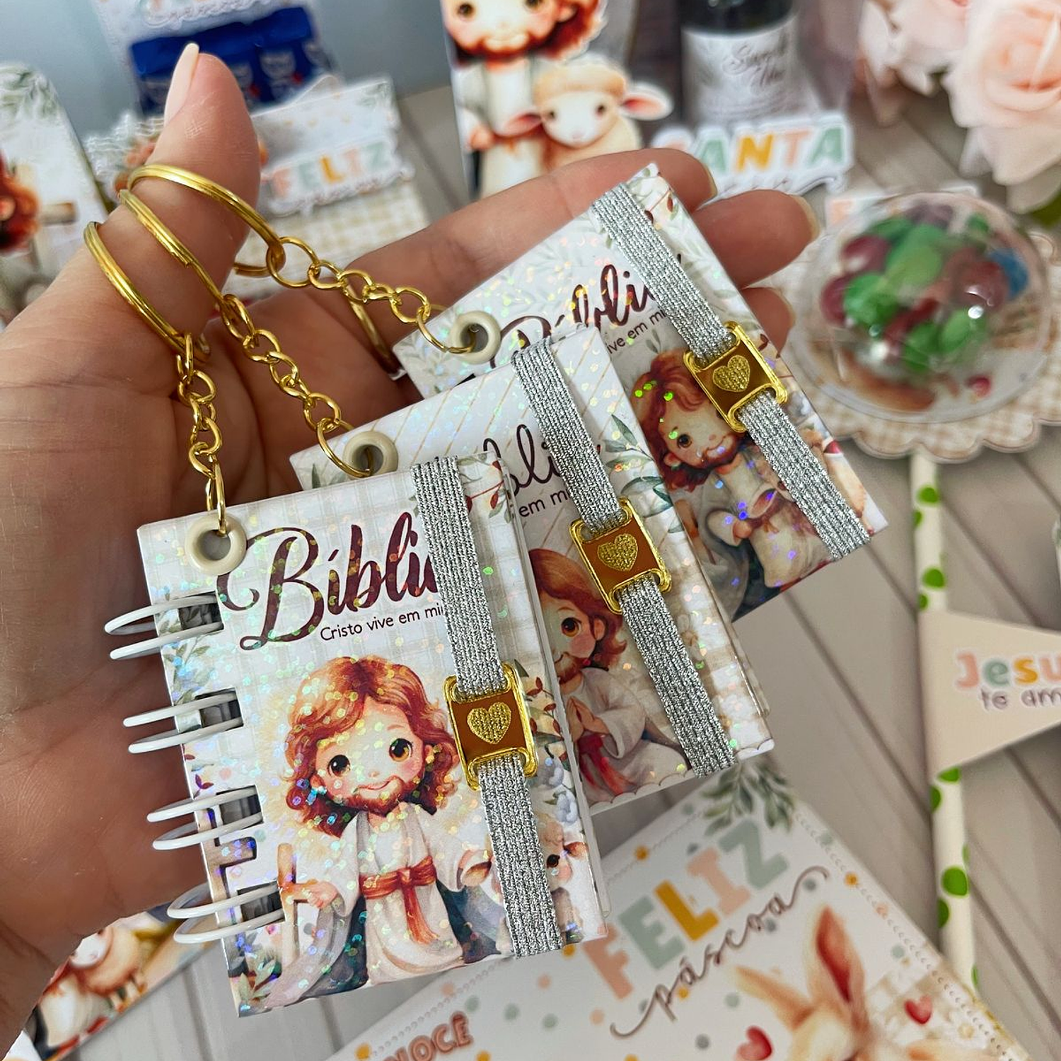 Arquivo Chaveiro Mini Bíblia Cristo Vive  2