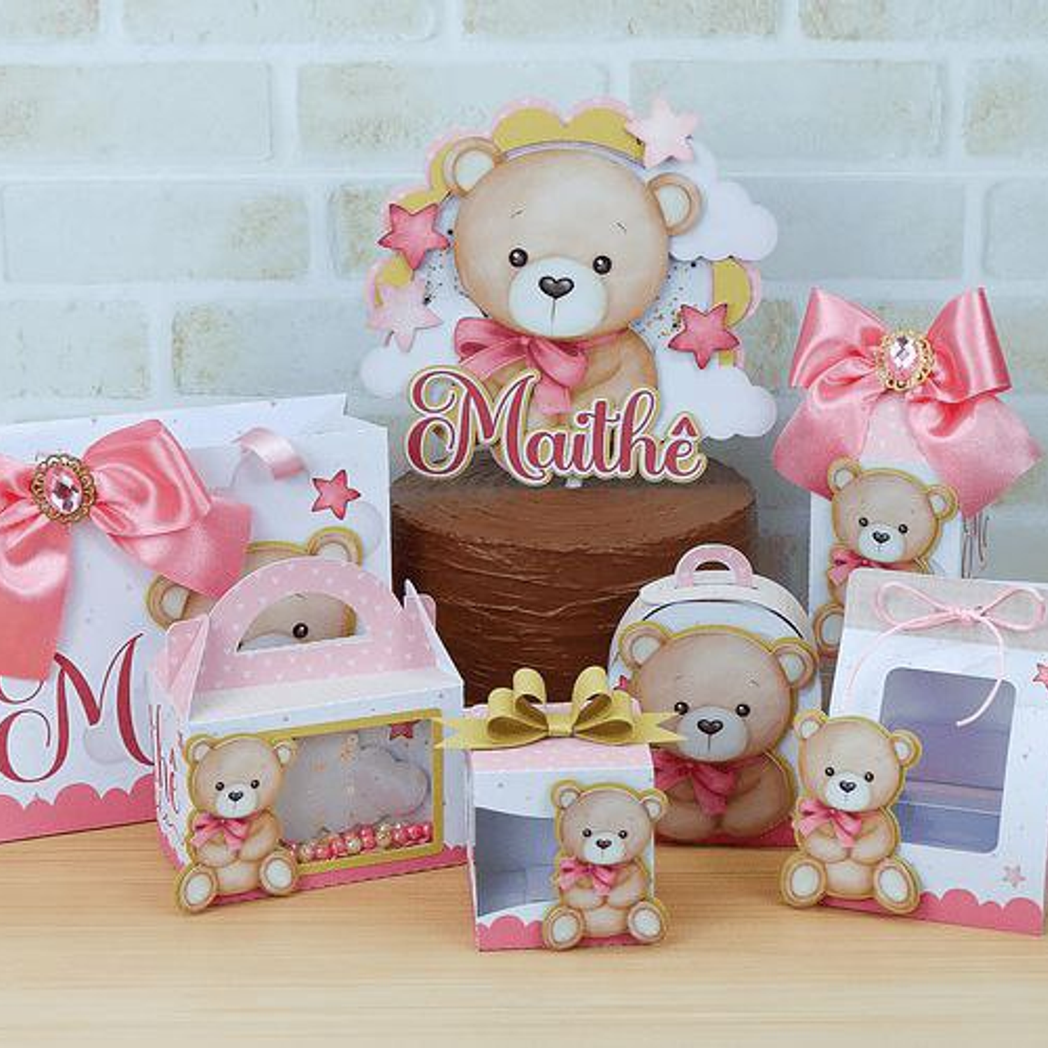 Arquivo Ursinha Rosa - Chuvinha de Papel  