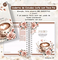 Encadernação Caderno De Estudos Café com Deus Pai - Encaderna com amor    - Thumbnail 3