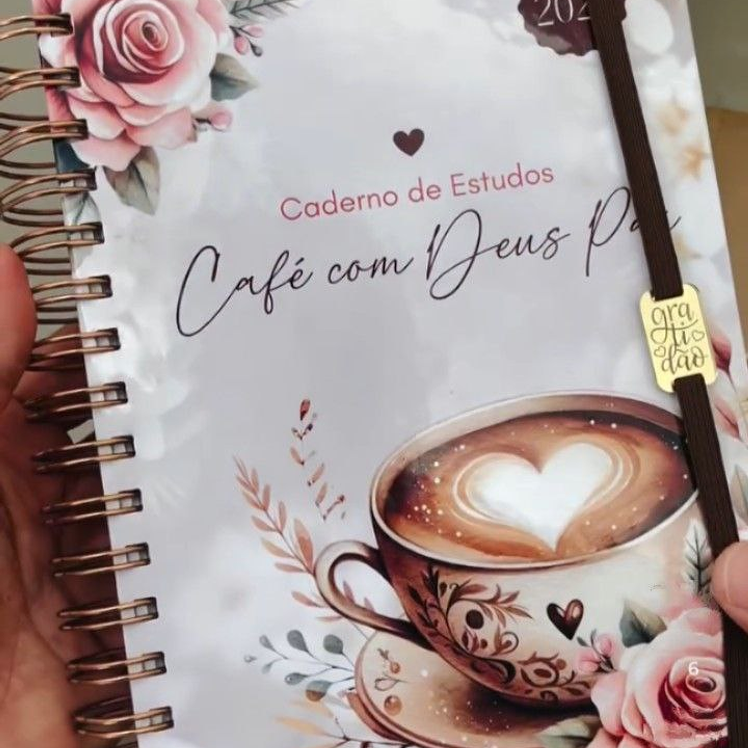 Encadernação Caderno De Estudos Café com Deus Pai - Encaderna com amor    1