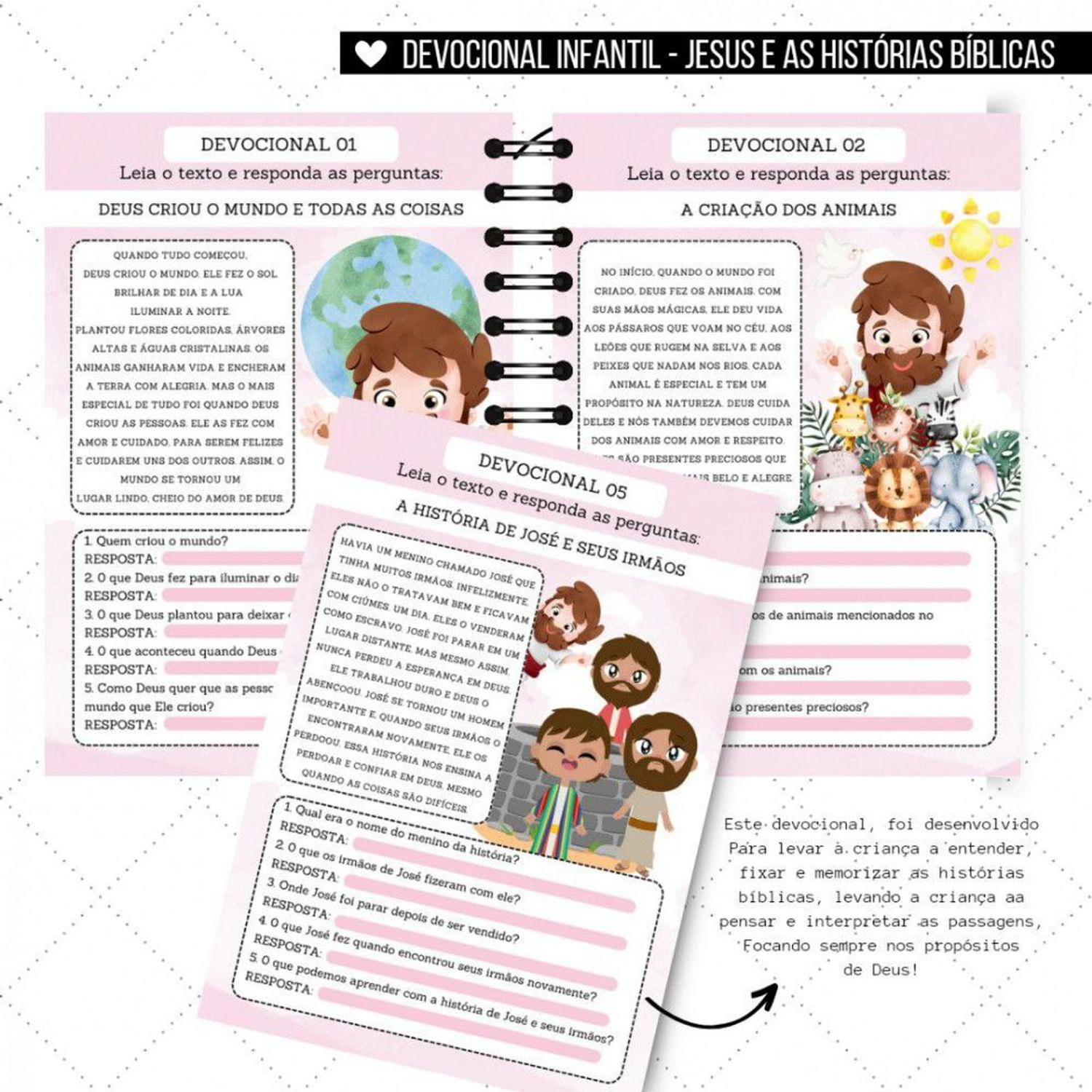 Arquivo Digital Devocional Infantil 2 - Encaderna com amor  5