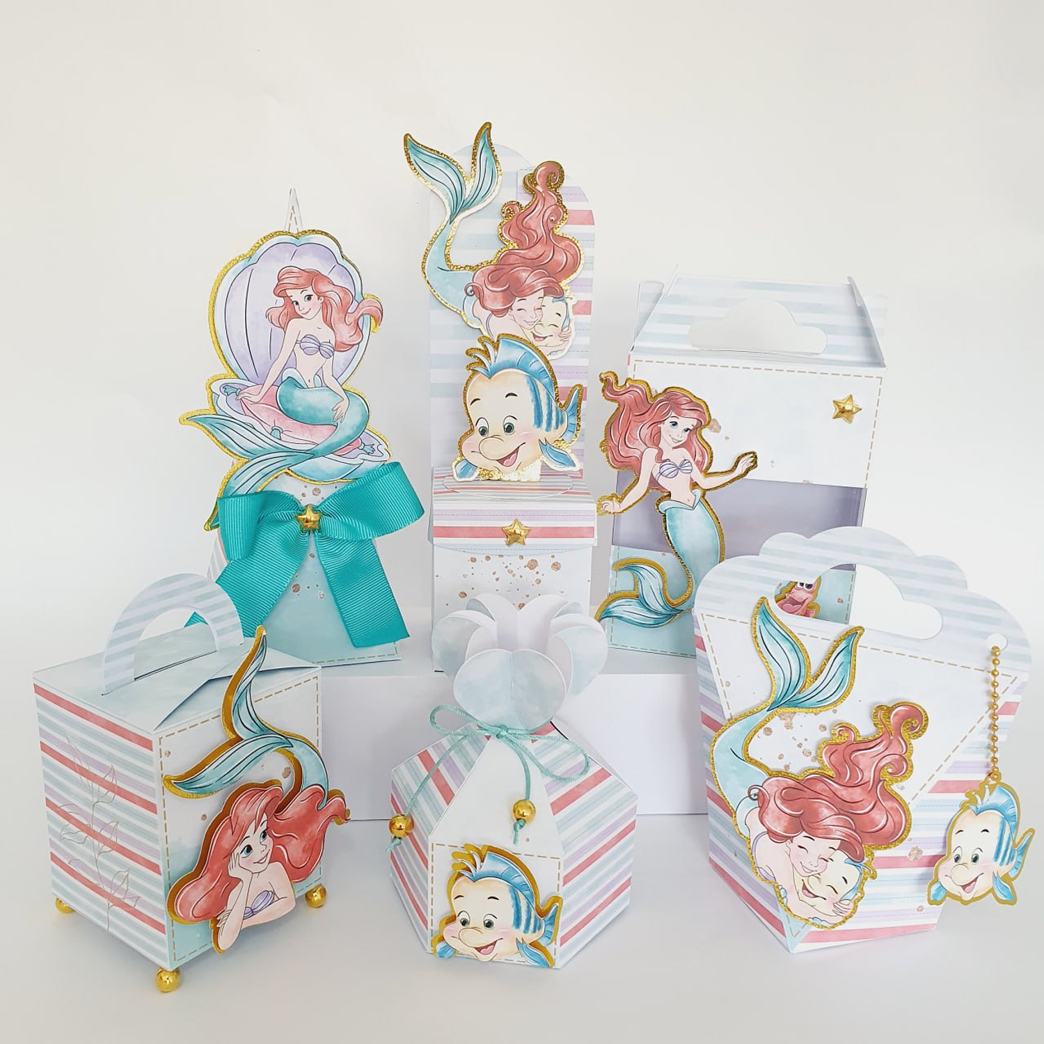 Arquivo Ariel Aquarela - Pequena Sereia - Mimos Digitais 1