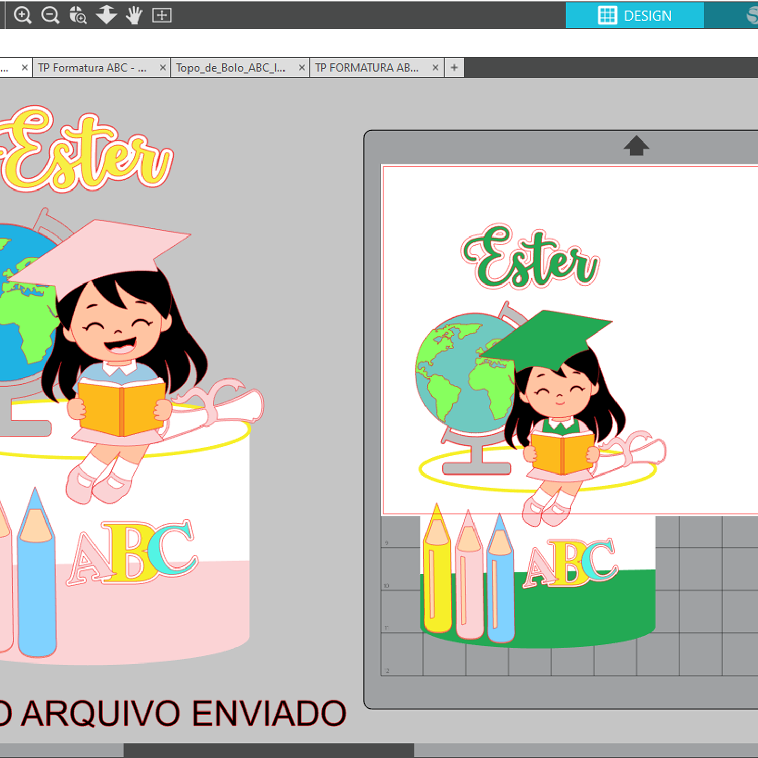 Arquivo Topo Formatura Abc Menina Sentada   2