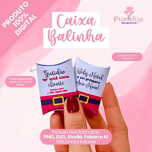 Arquivo Caixa Cliente Balinha De Natal