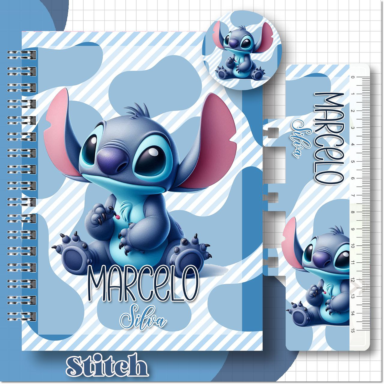 Arquivo Encadernação kit Stitch 4