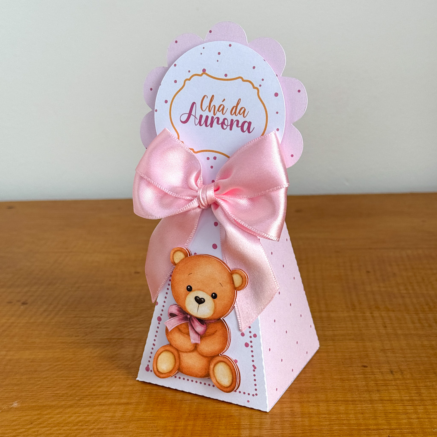 Arquivo Chá de Bebê Ursinha Rosa - Violeta - Juliana artes   8