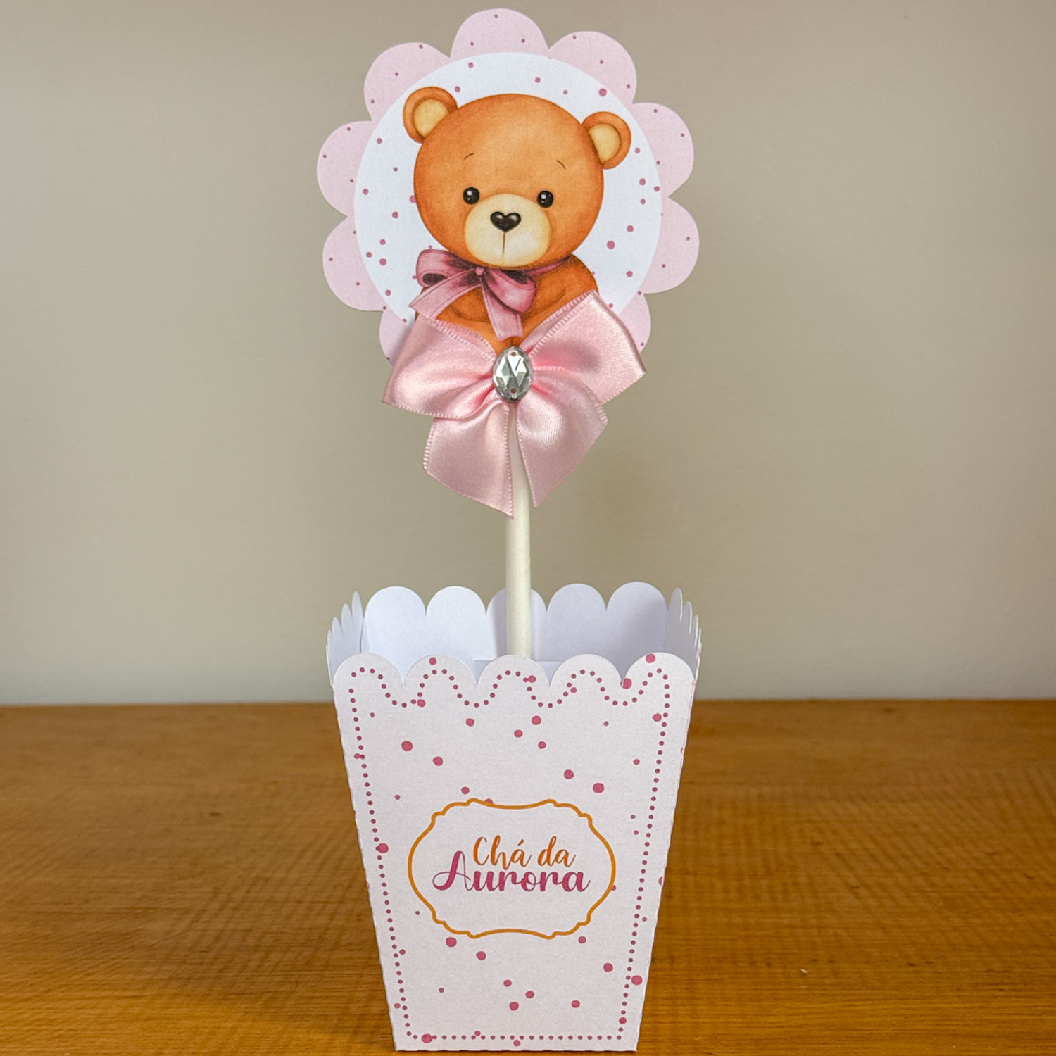 Arquivo Chá de Bebê Ursinha Rosa - Violeta - Juliana artes   12