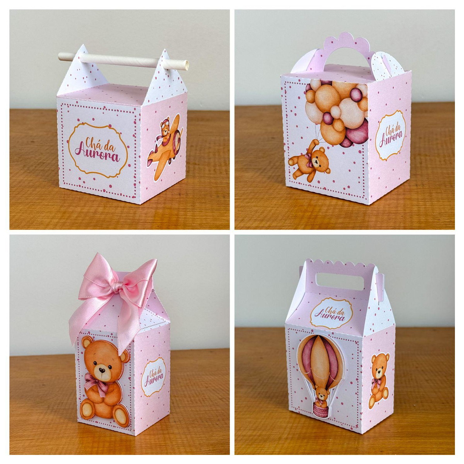 Arquivo Chá de Bebê Ursinha Rosa - Violeta - Juliana artes   5