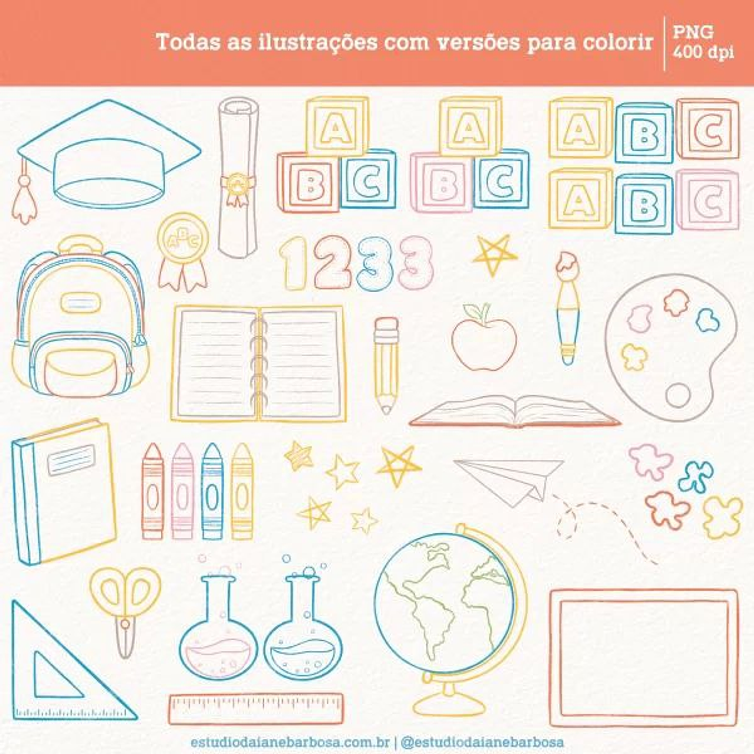 Kit Digital Mundo Do Abc Aquarela 6