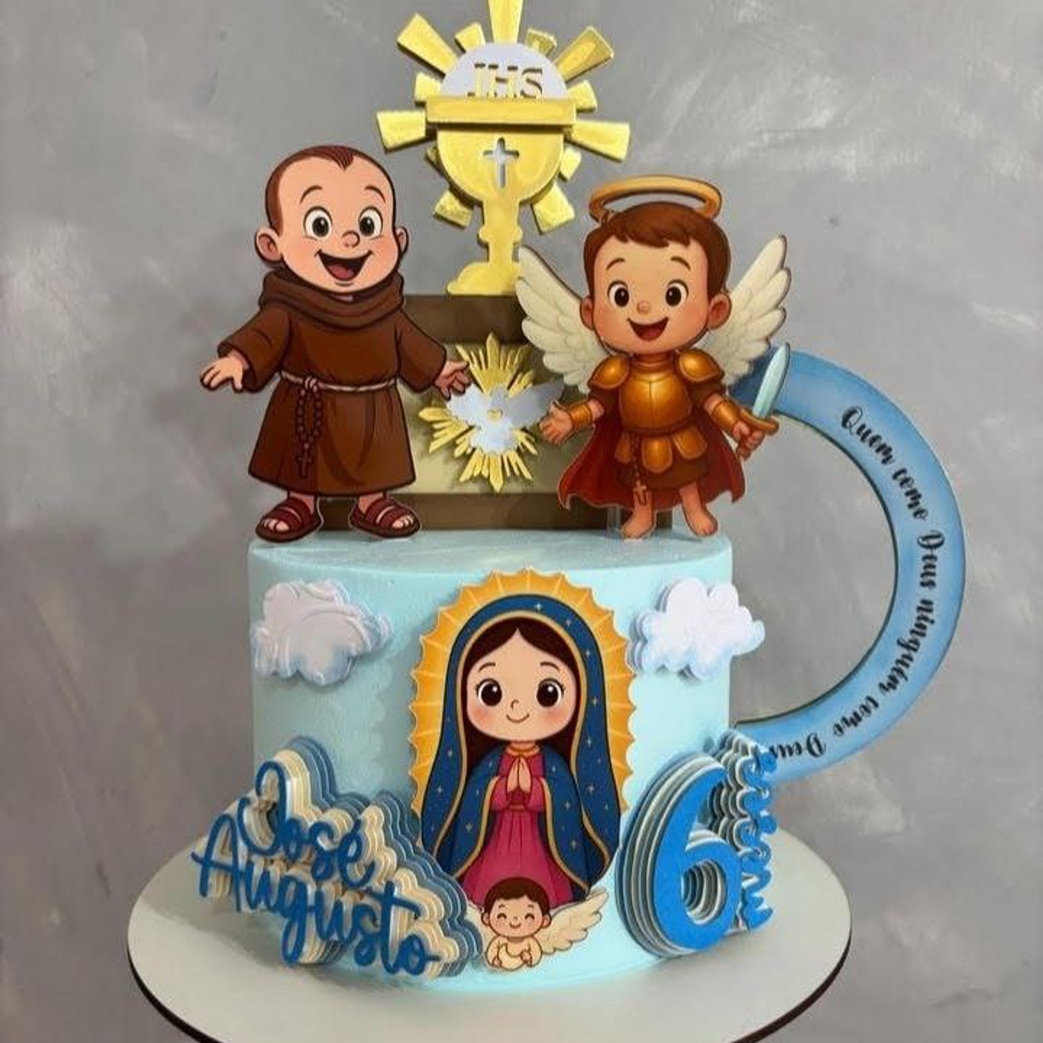 Arquivo Topo Primeira Eucaristia Luxo Clean Santa e Arcanjos 3