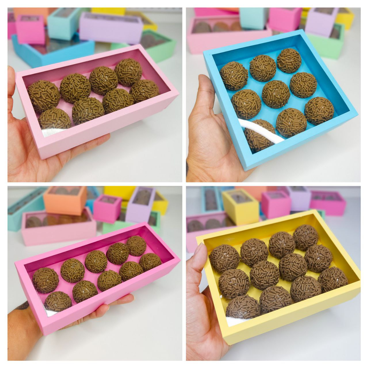 Arquivo Mega Pack 10 Caixas Para Doces 4