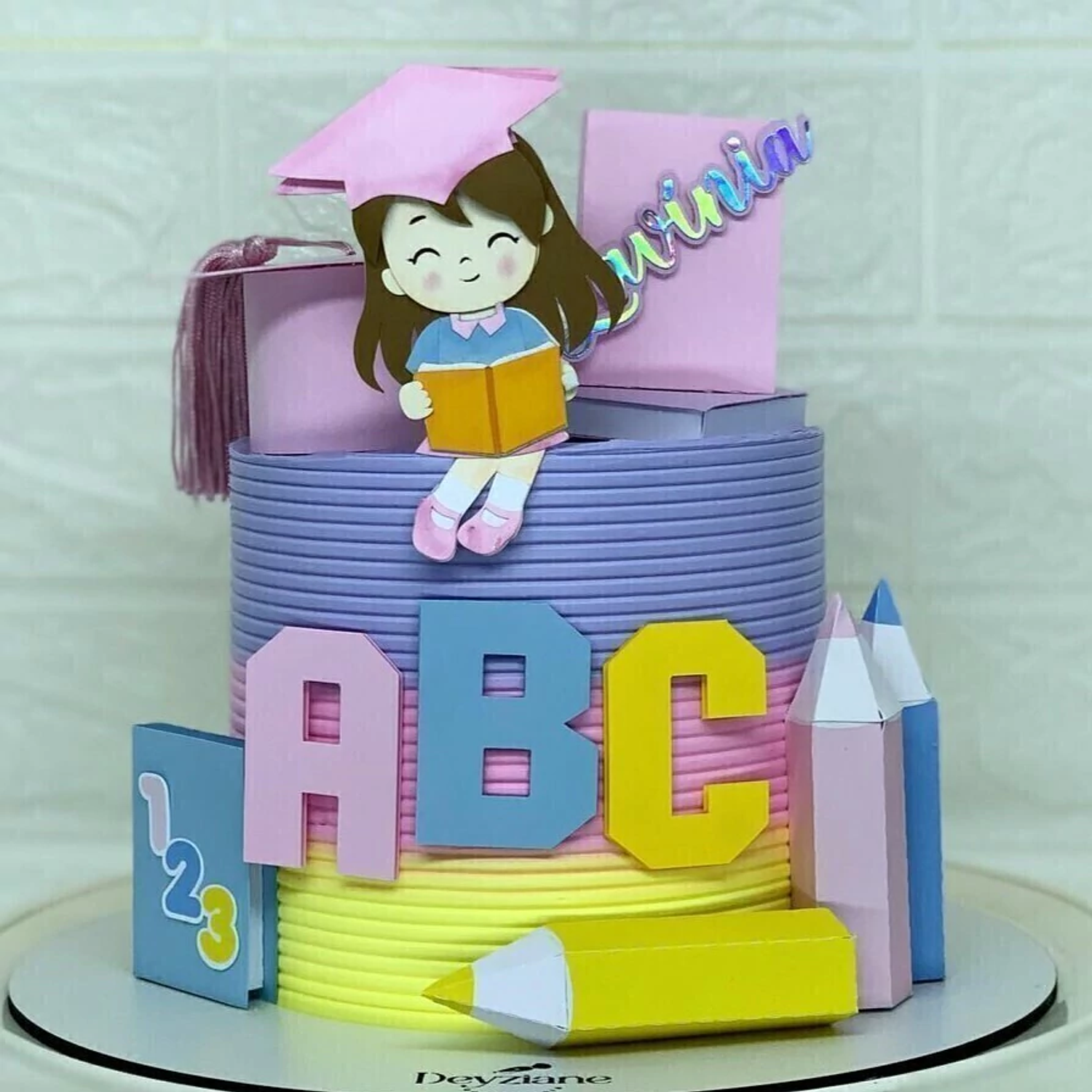 Arquivo Topo Formatura Abc Menina 3D 1