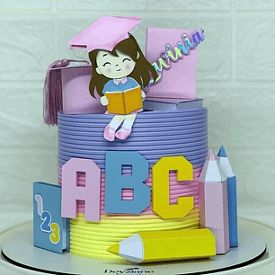 Arquivo Topo Formatura Abc Menina 3D