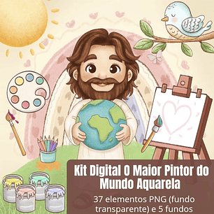 Kit Digital O Maior Pintor Do Mundo Aquarela - Color Studio Criativo