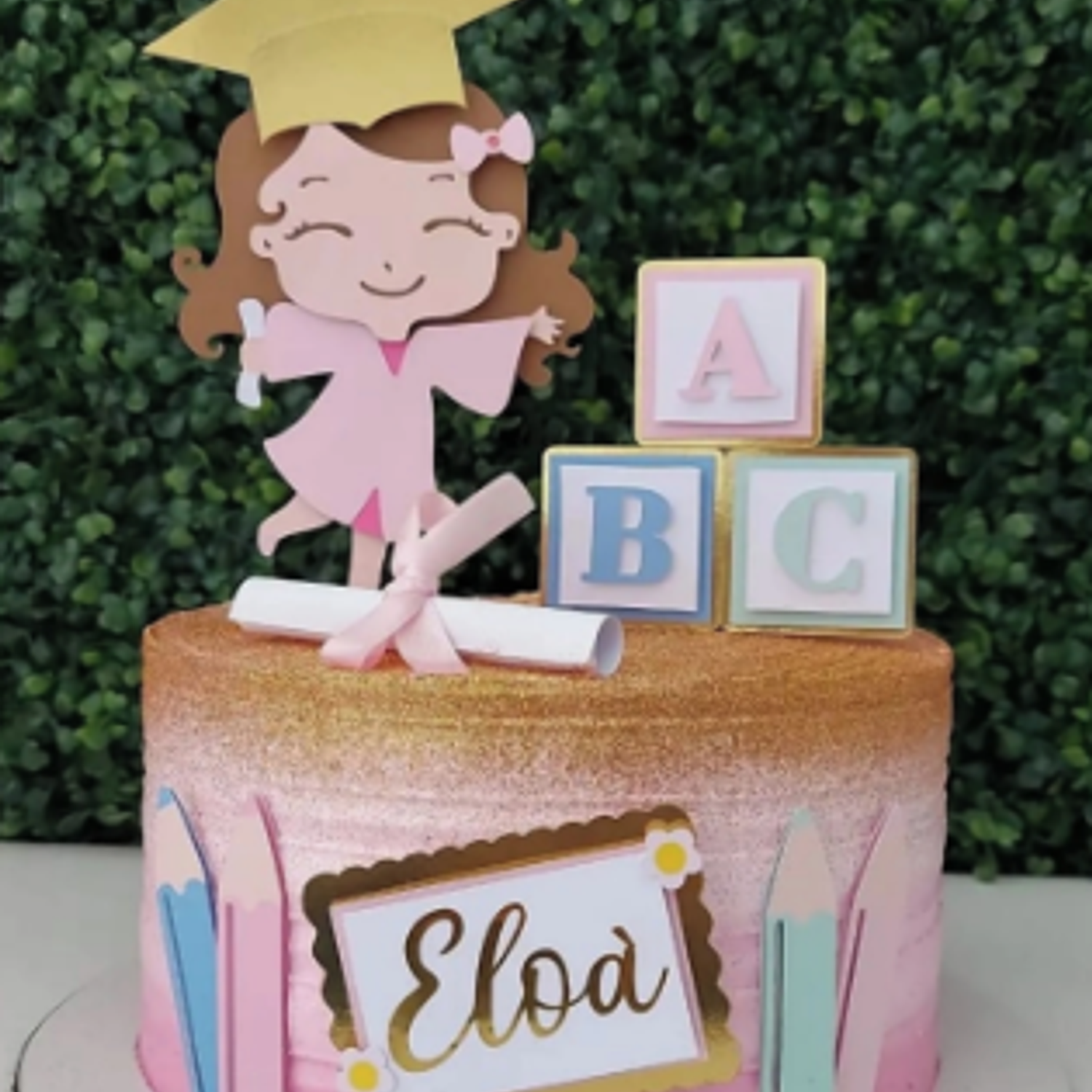 Arquivo Topo Formatura Abc Menina Morena