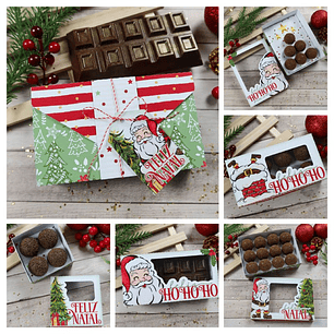Arquivo Kit 10 Caixas Chocolate de Natal - Chuvinha De Papel