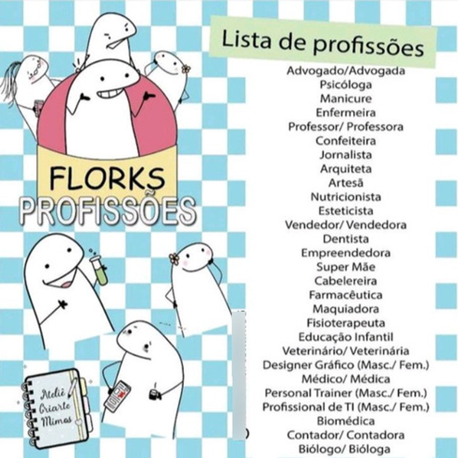 Agendas Flork Profissões Kit Digit.completo  1