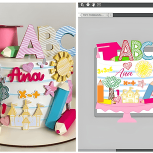 Arquivo Topo Formatura Abc Rabiscando Aquarela Menina