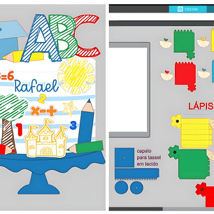 Arquivo Topo Formatura Abc Azul Rabiscando Aquarela Menino