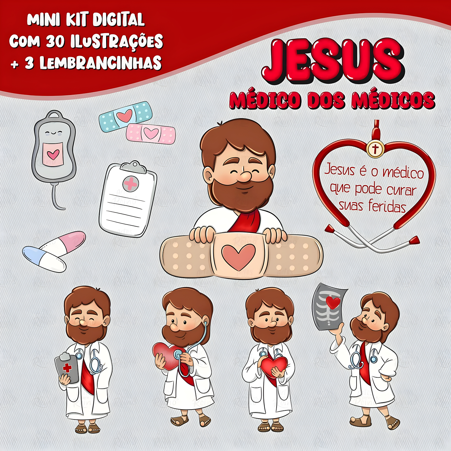 Kit Digital Jesus Médico dos Médicos  1