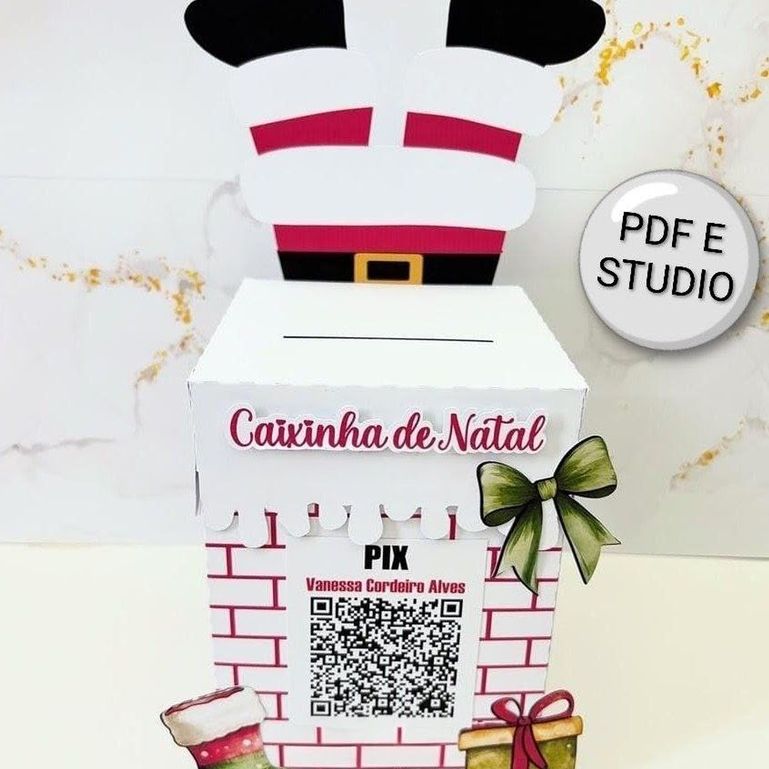 Arquivo Caixinha Pix De Natal  1