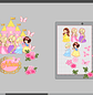 Arquivo Topo Princesas Cute Flores Realistas - Thumbnail 2