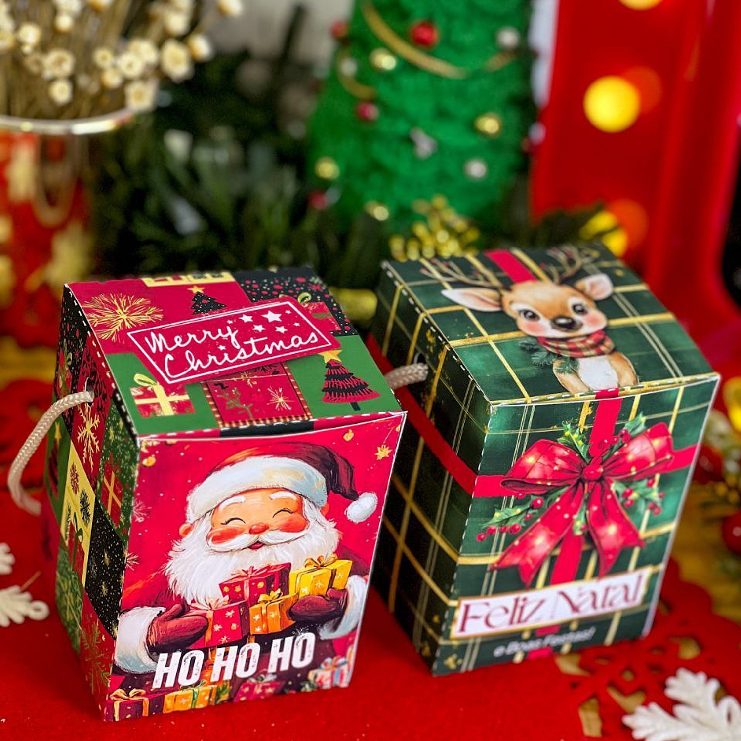 Arquivo Kit Caixa Box Com Alça Mini Panetone 4