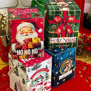 Arquivo Kit Caixa Box Com Alça Mini Panetone