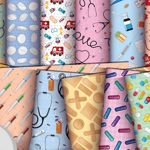 Kit Digital Papéis Medicina Enfermagem