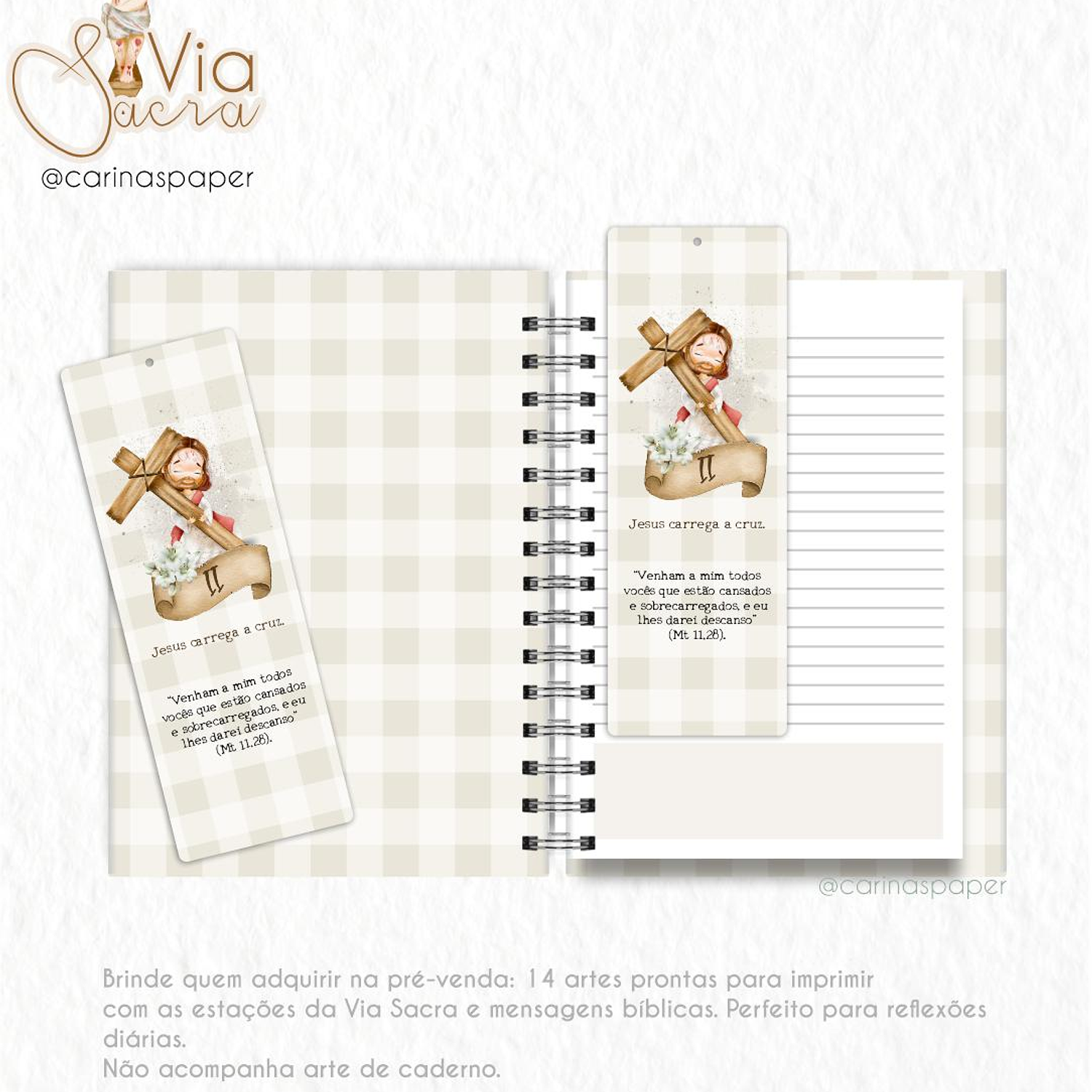 Kit Digital Santinhos Via Sacra - carinaspaper   2