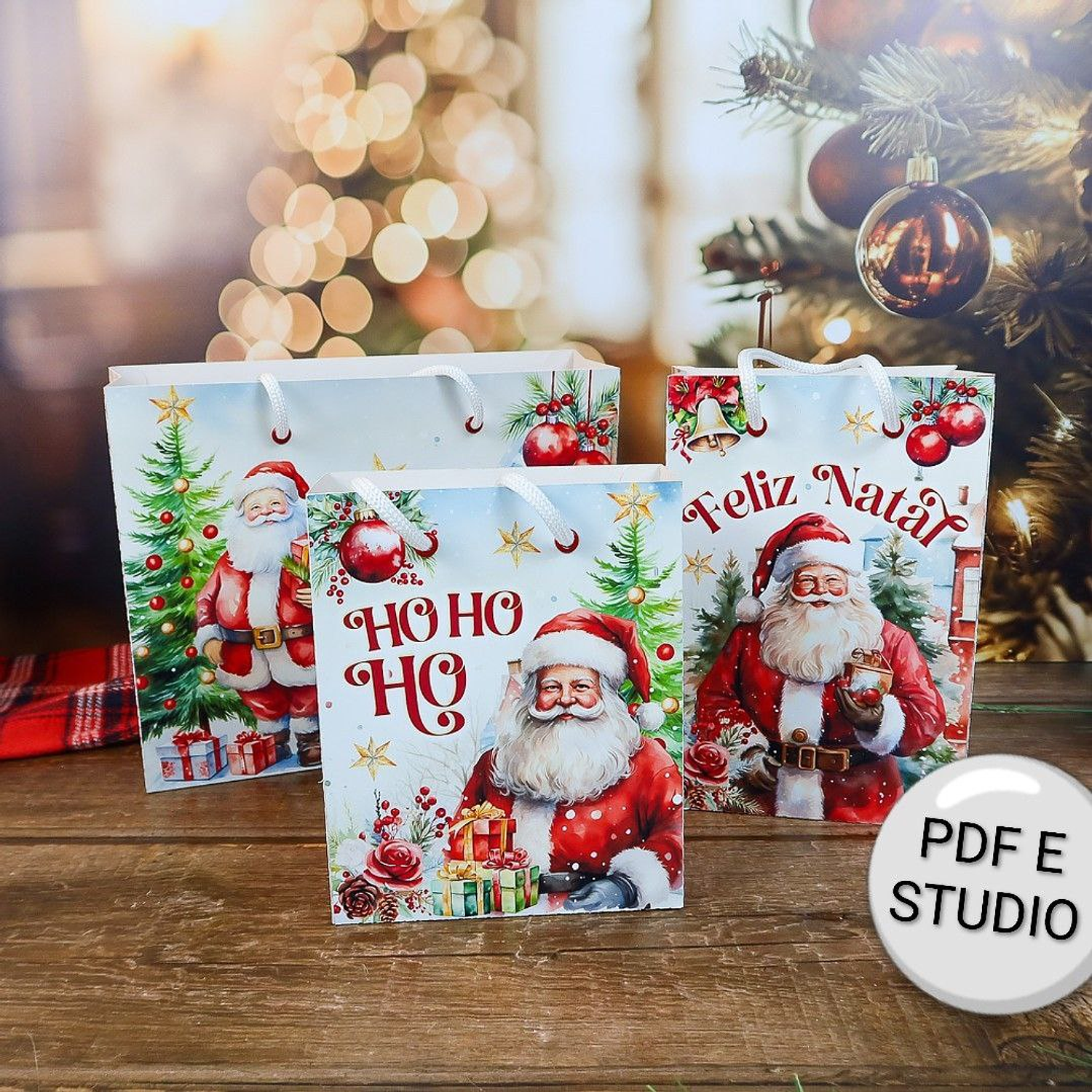 Arquivo Combo Sacolas De Natal 1