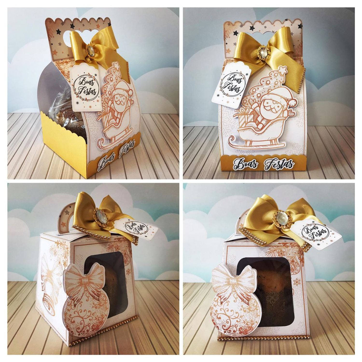 Arquivo Caixas Panetone Natal 80 e 400g - Lina 3